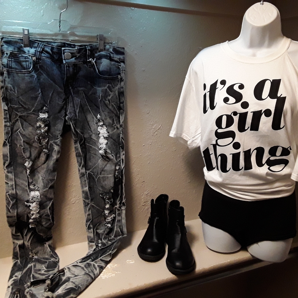 Jeans and top